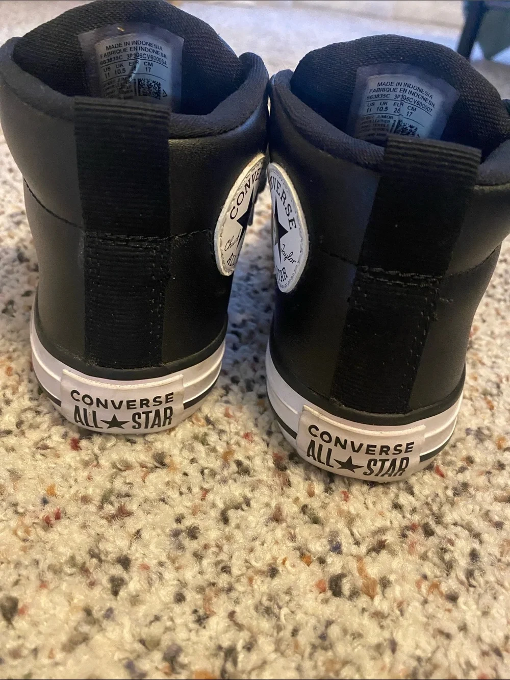Converse Black and White Kids High-Top Sneakers